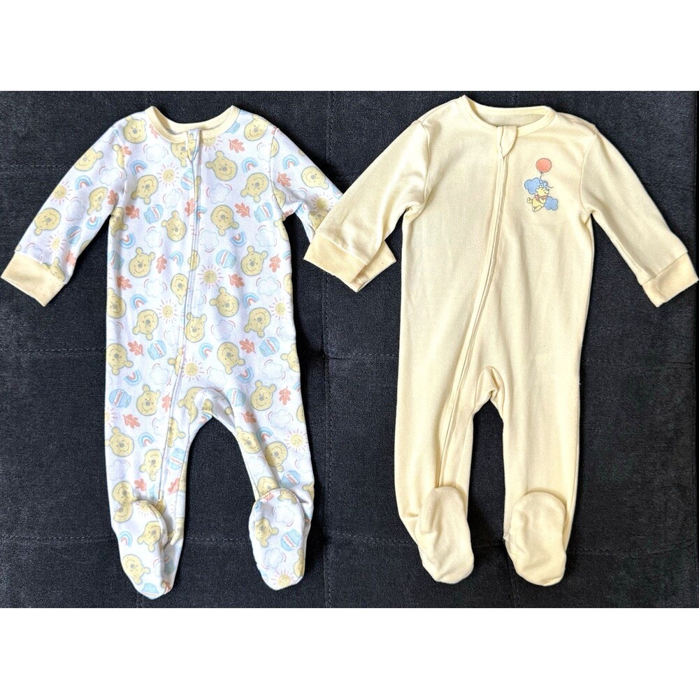 Disney Baby Winnie The Pooh SOFT 3M Pj Bundle